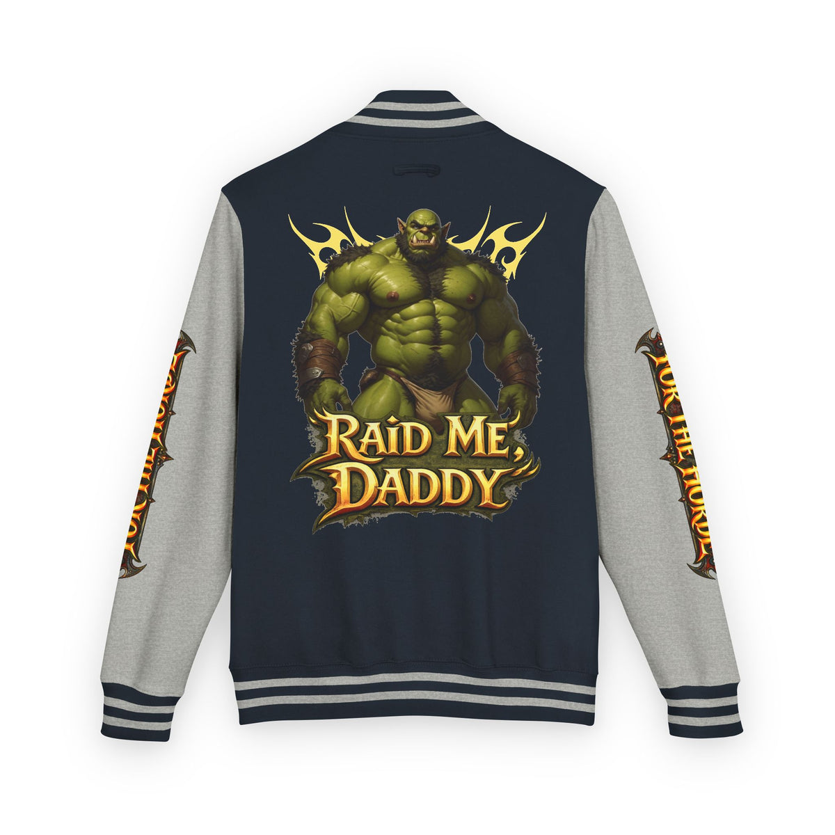 Gay Bear "Raid Me Daddy" Orc Letterman Jacket