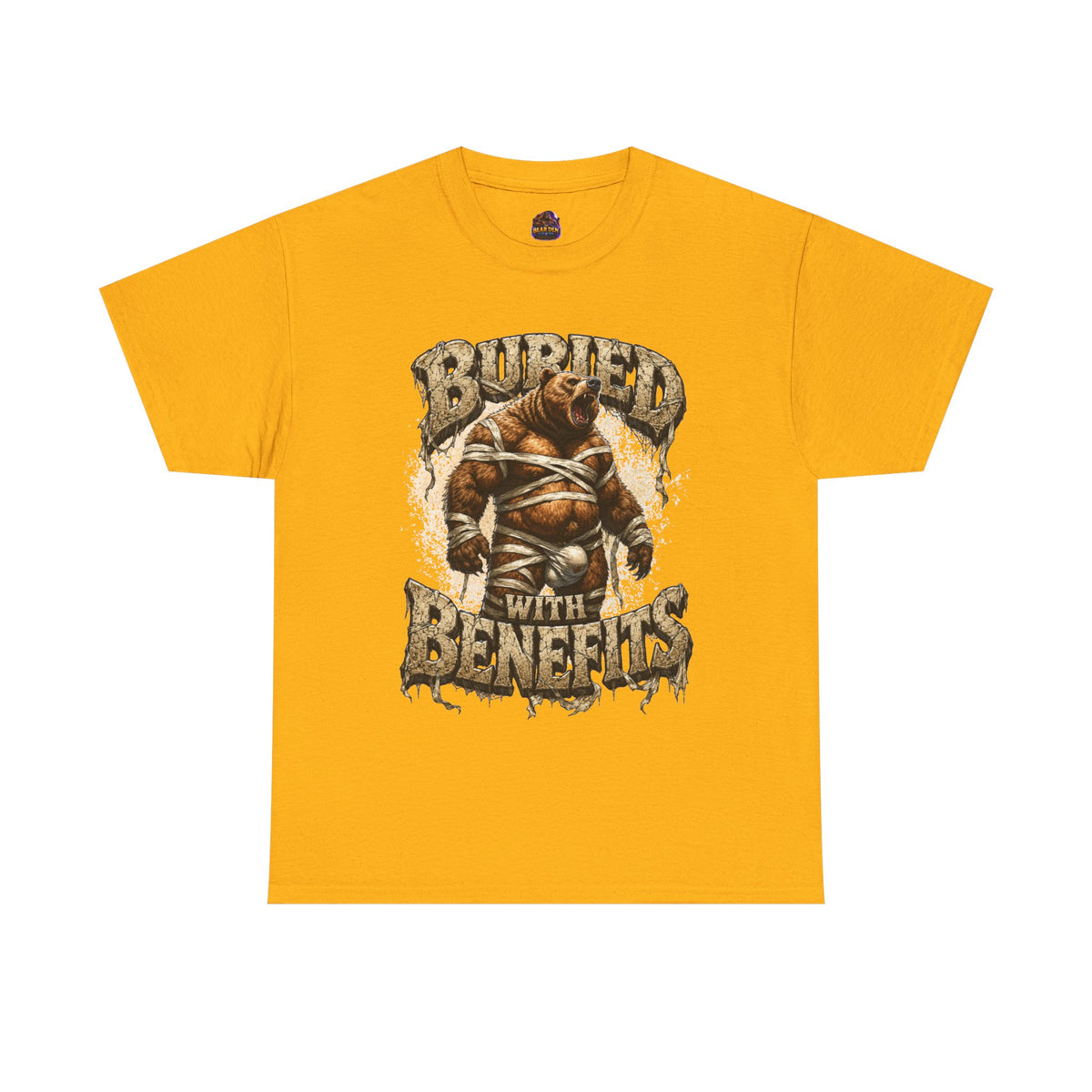 Gay Bear Halloween "Buried With Benefits" Mummy Tee