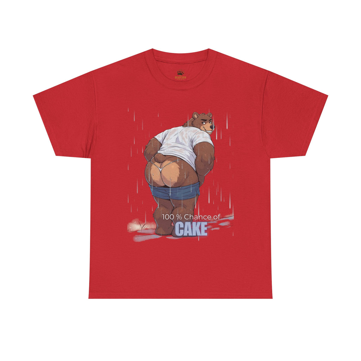 100% Chance of Cake Gay Bear Tee