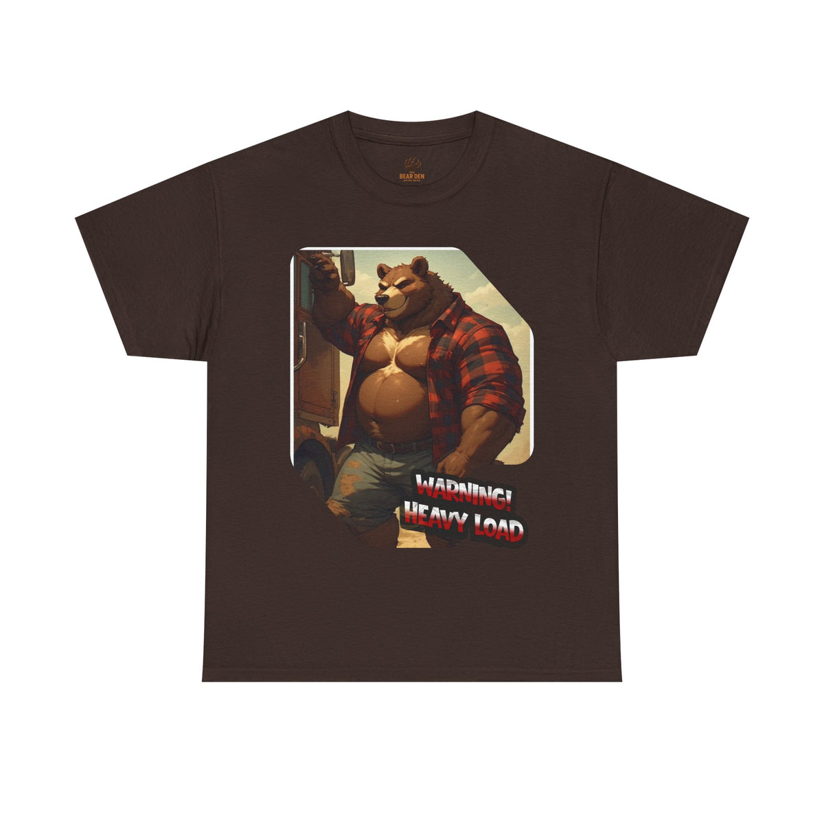 Warning Heavy Load Gay Bear Trucker Tee