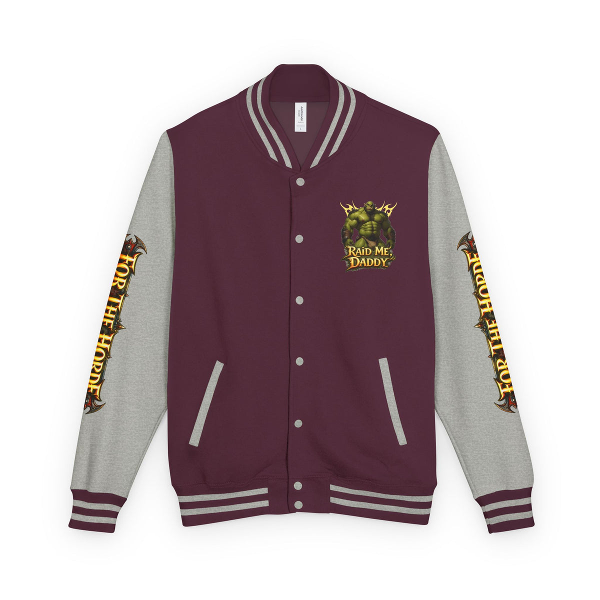 Gay Bear "Raid Me Daddy" Orc Letterman Jacket