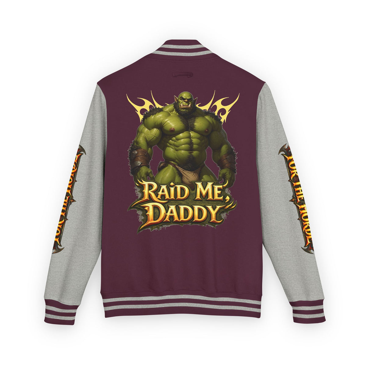 Gay Bear "Raid Me Daddy" Orc Letterman Jacket