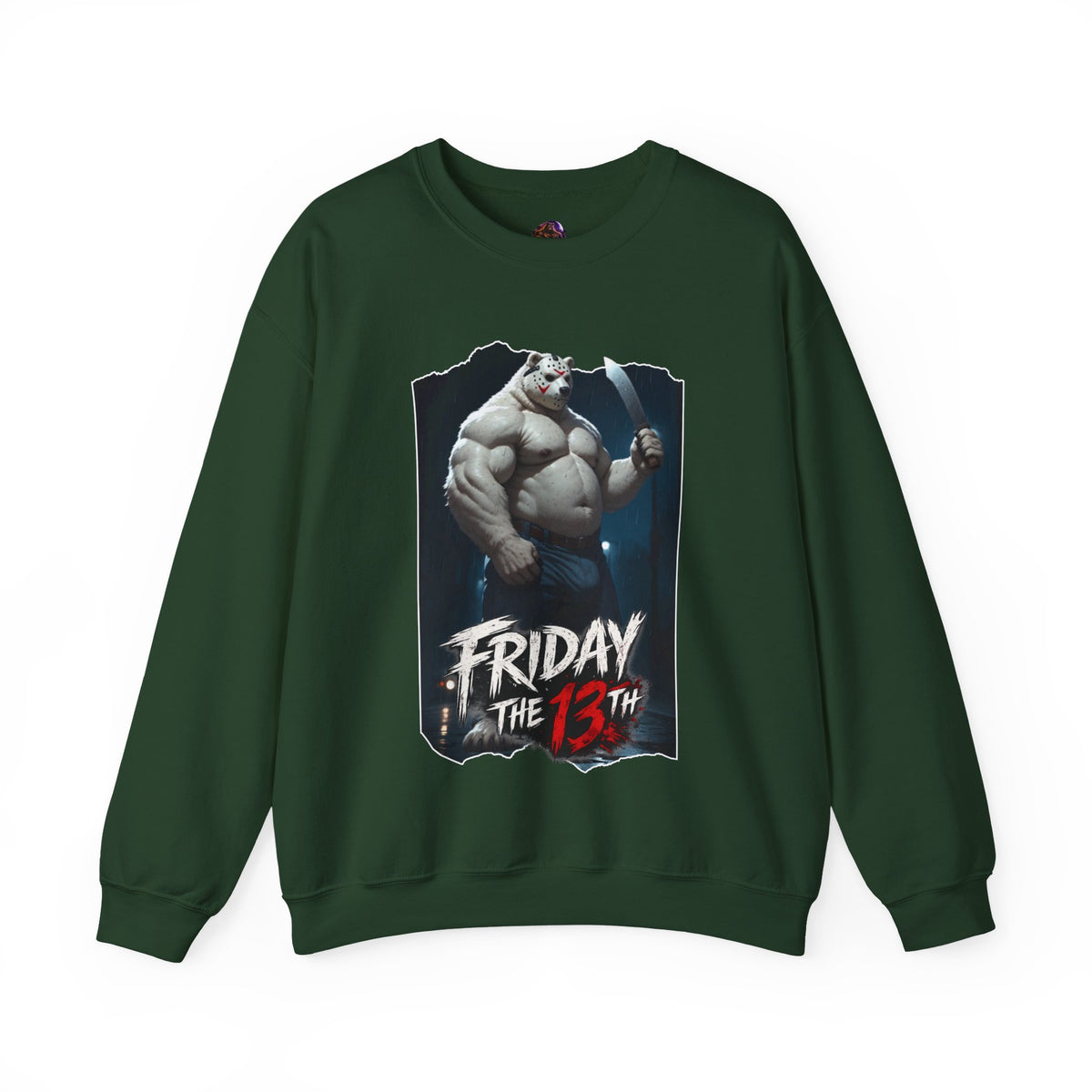 Friday the 13th Daddy Bear Sweatshirt | Gay Bear Horror Sweater
