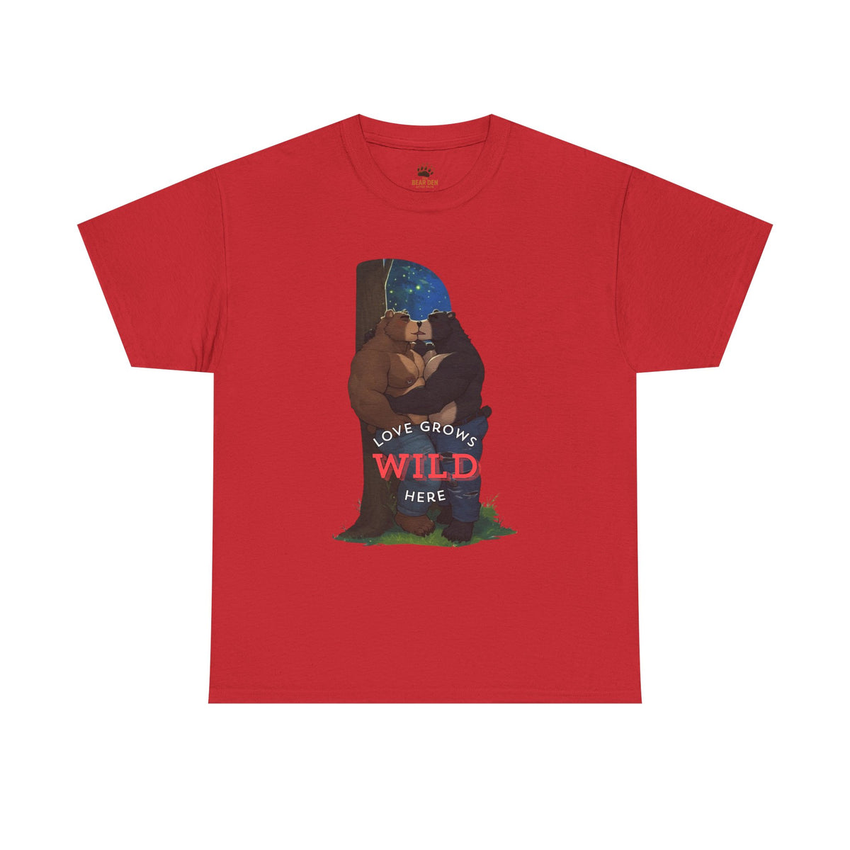 “Love Grows Wild Here” – Gay Bear Romance Tee