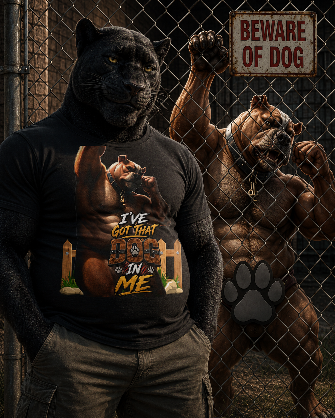 Gay Furry "I've Got That Dog In Me" Tee