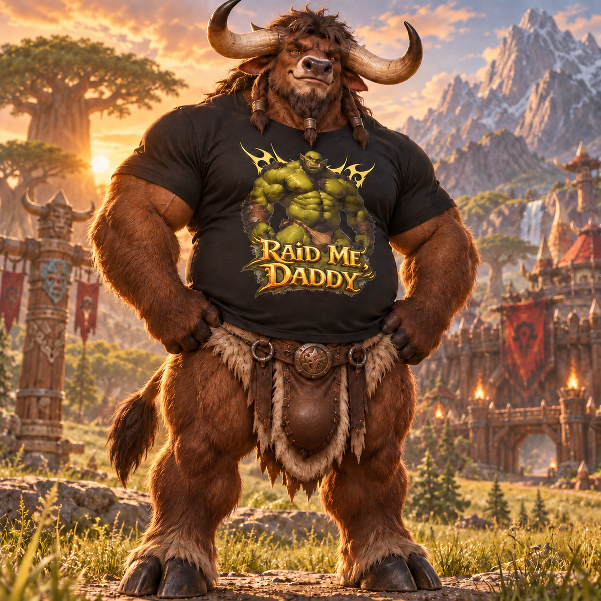 Gay Bear "Raid Me Daddy" Orc Tee