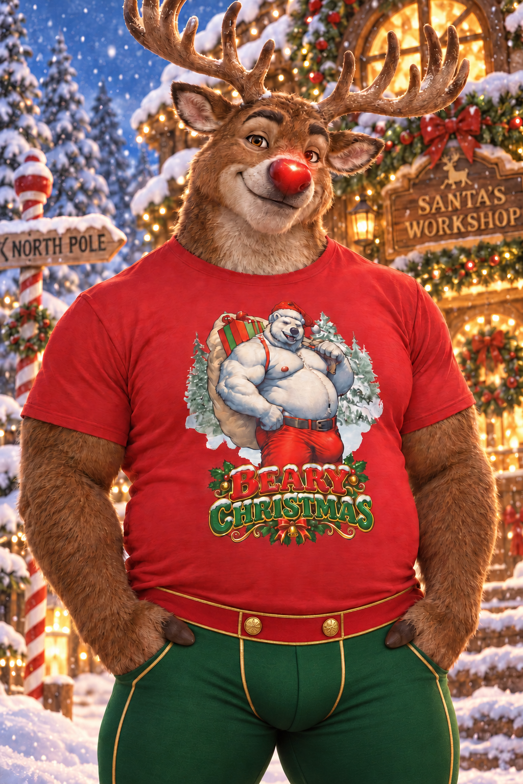 Gay Bear "Beary Christmas" Tee