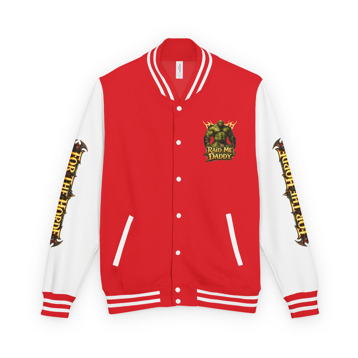 Gay Bear "Raid Me Daddy" Orc Letterman Jacket