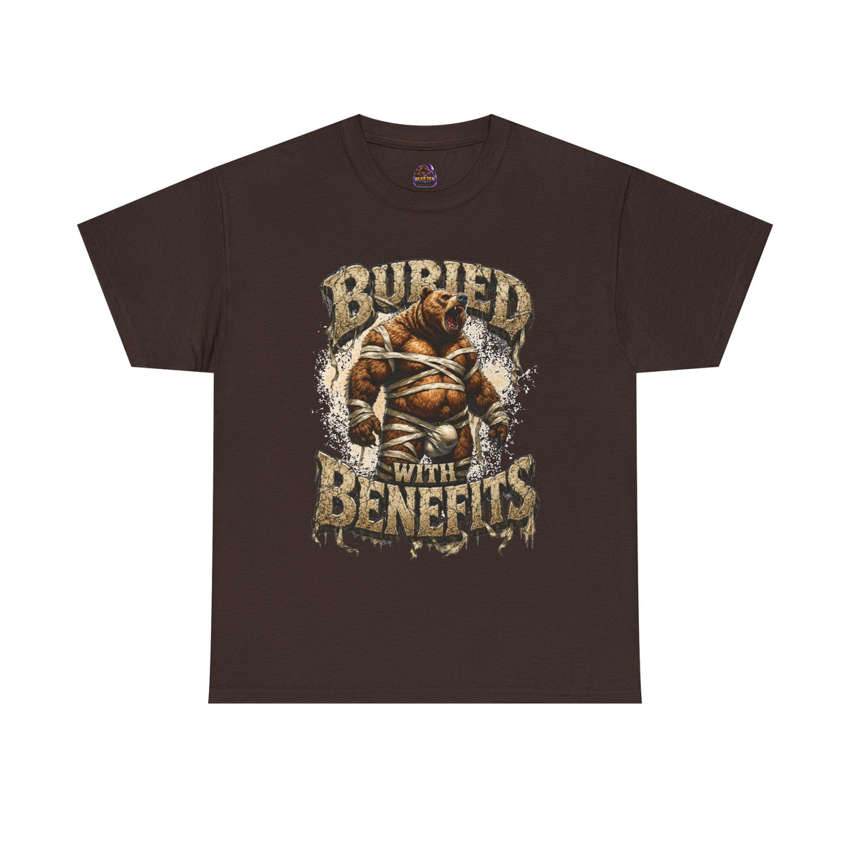 Gay Bear Halloween "Buried With Benefits" Mummy Tee