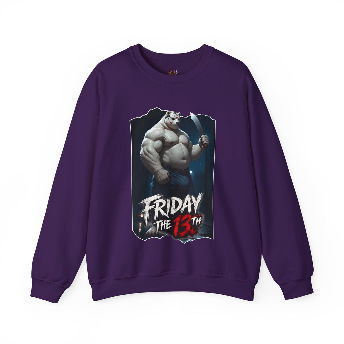Friday the 13th Daddy Bear Sweatshirt | Gay Bear Horror Sweater