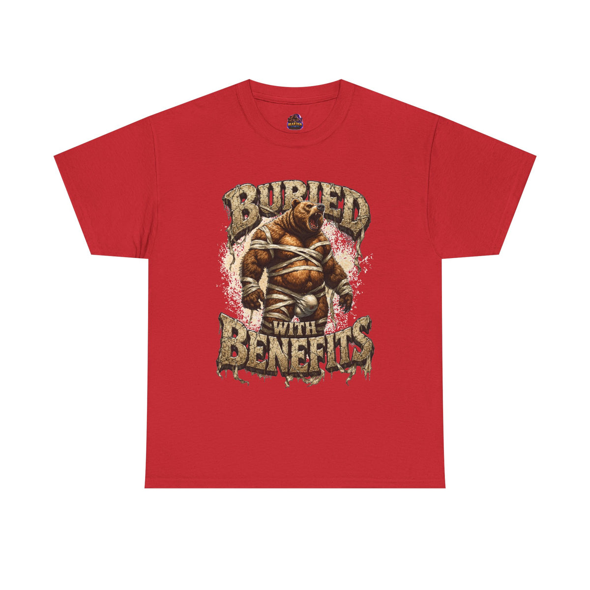 Gay Bear Halloween "Buried With Benefits" Mummy Tee