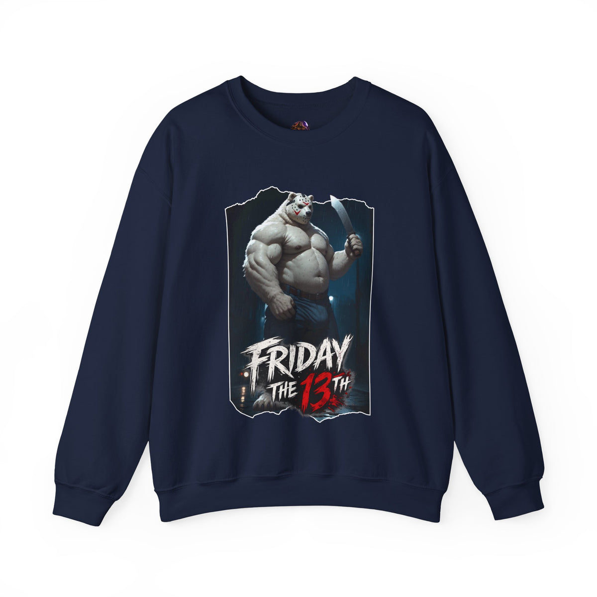 Friday the 13th Daddy Bear Sweatshirt | Gay Bear Horror Sweater