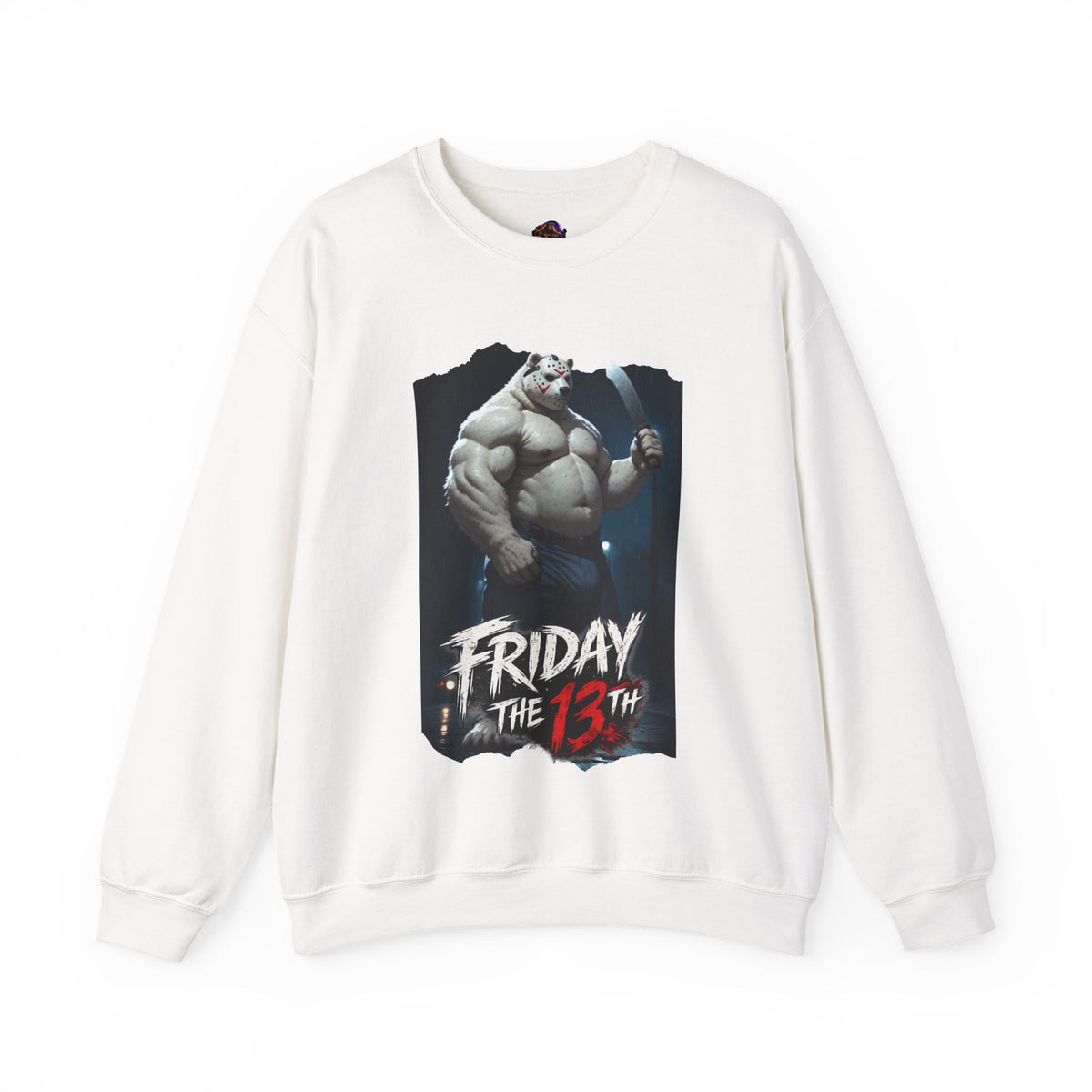 Friday the 13th Daddy Bear Sweatshirt | Gay Bear Horror Sweater