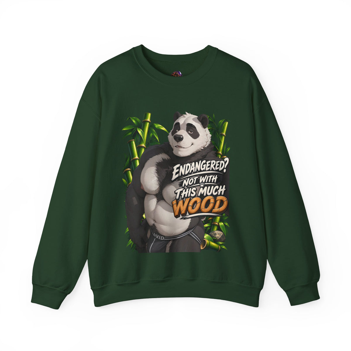 Endangered? Not With This Much Wood Gay Panda Bear Sweatshirt