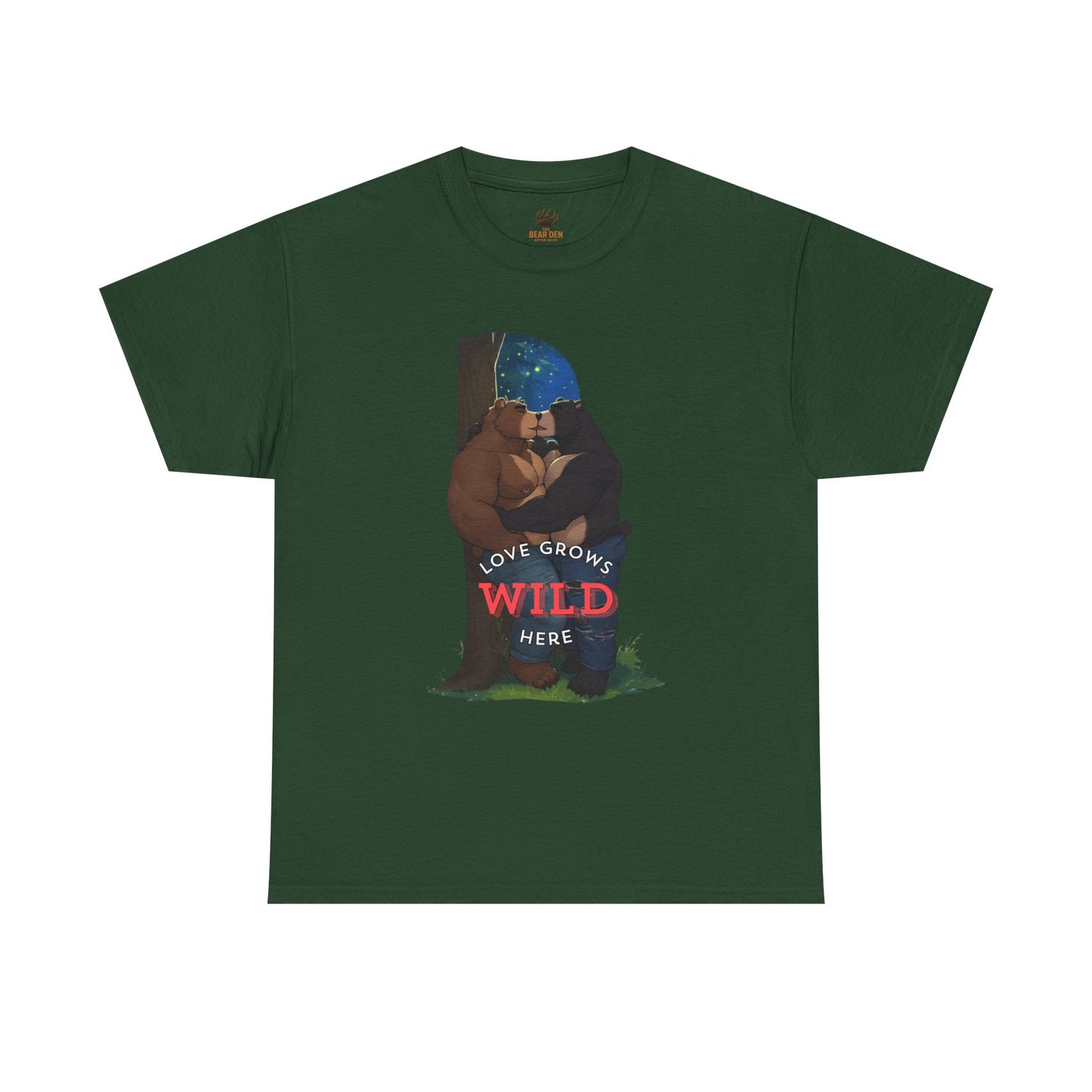 “Love Grows Wild Here” – Gay Bear Romance Tee