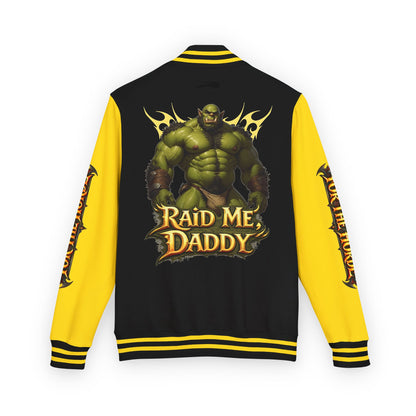 Gay Bear "Raid Me Daddy" Orc Letterman Jacket