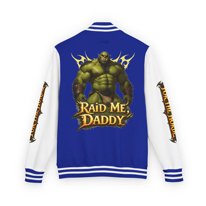 Gay Bear "Raid Me Daddy" Orc Letterman Jacket