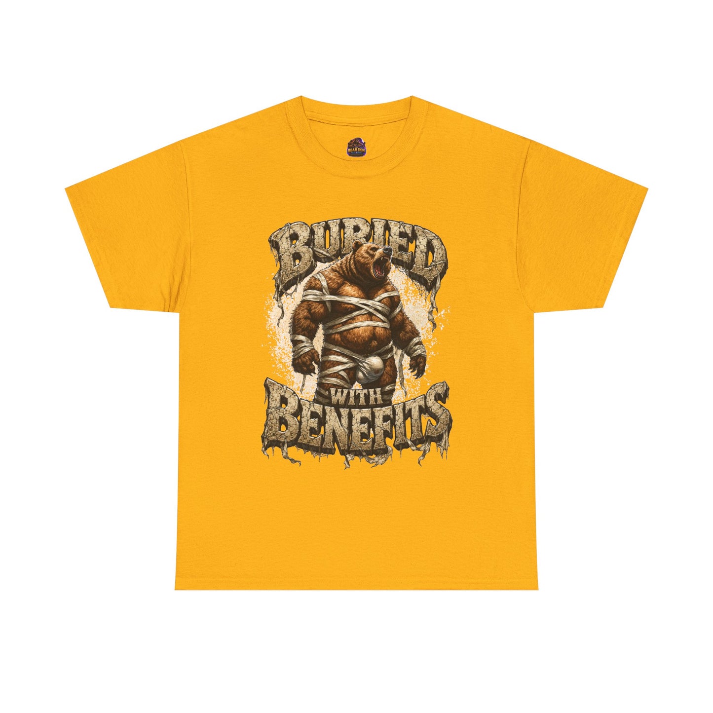 Gay Bear Halloween "Buried With Benefits" Mummy Tee