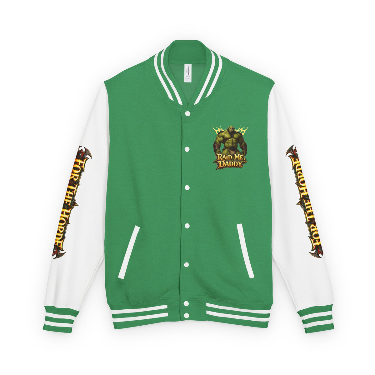 Gay Bear "Raid Me Daddy" Orc Letterman Jacket