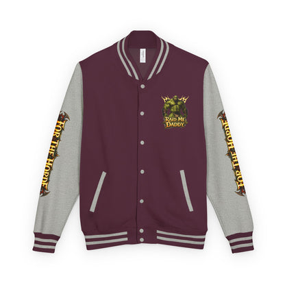 Gay Bear "Raid Me Daddy" Orc Letterman Jacket