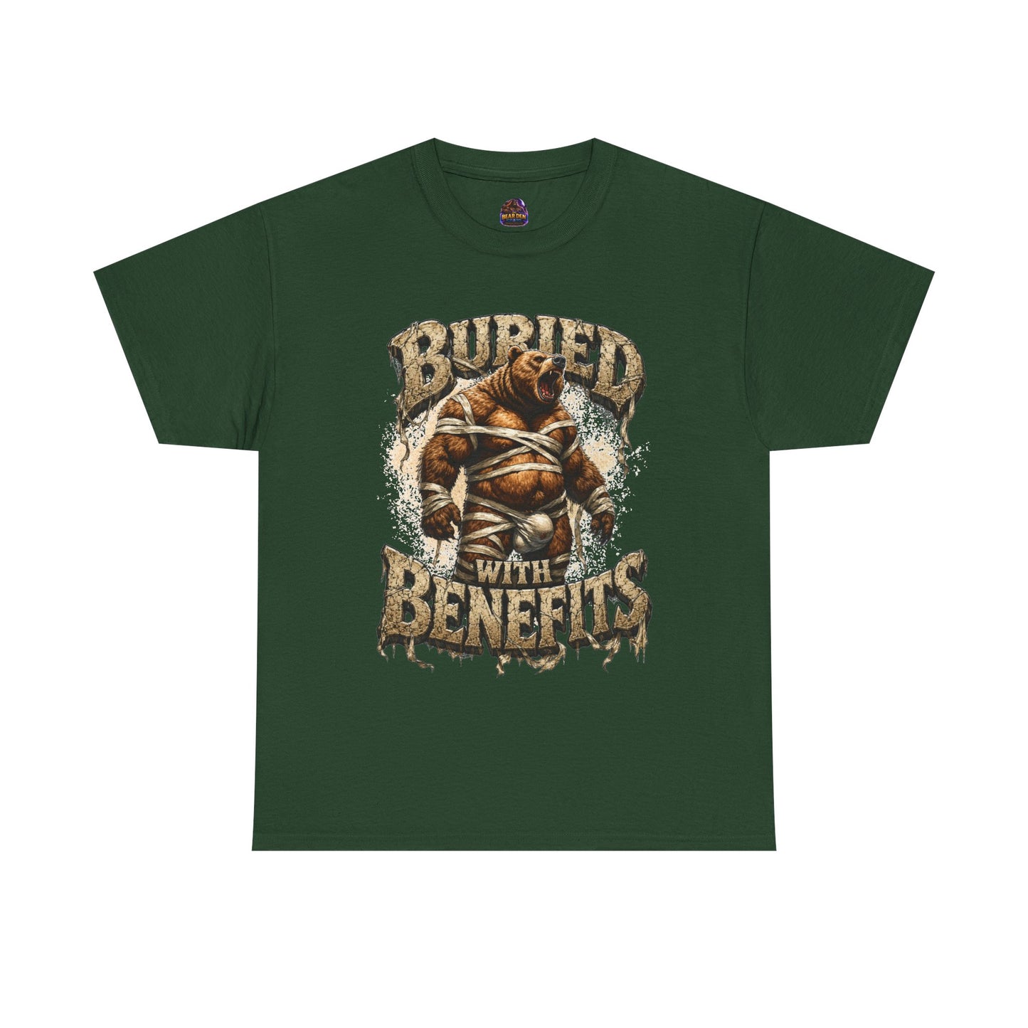 Gay Bear Halloween "Buried With Benefits" Mummy Tee
