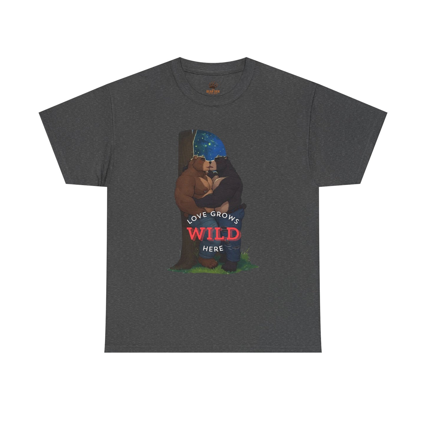 “Love Grows Wild Here” – Gay Bear Romance Tee