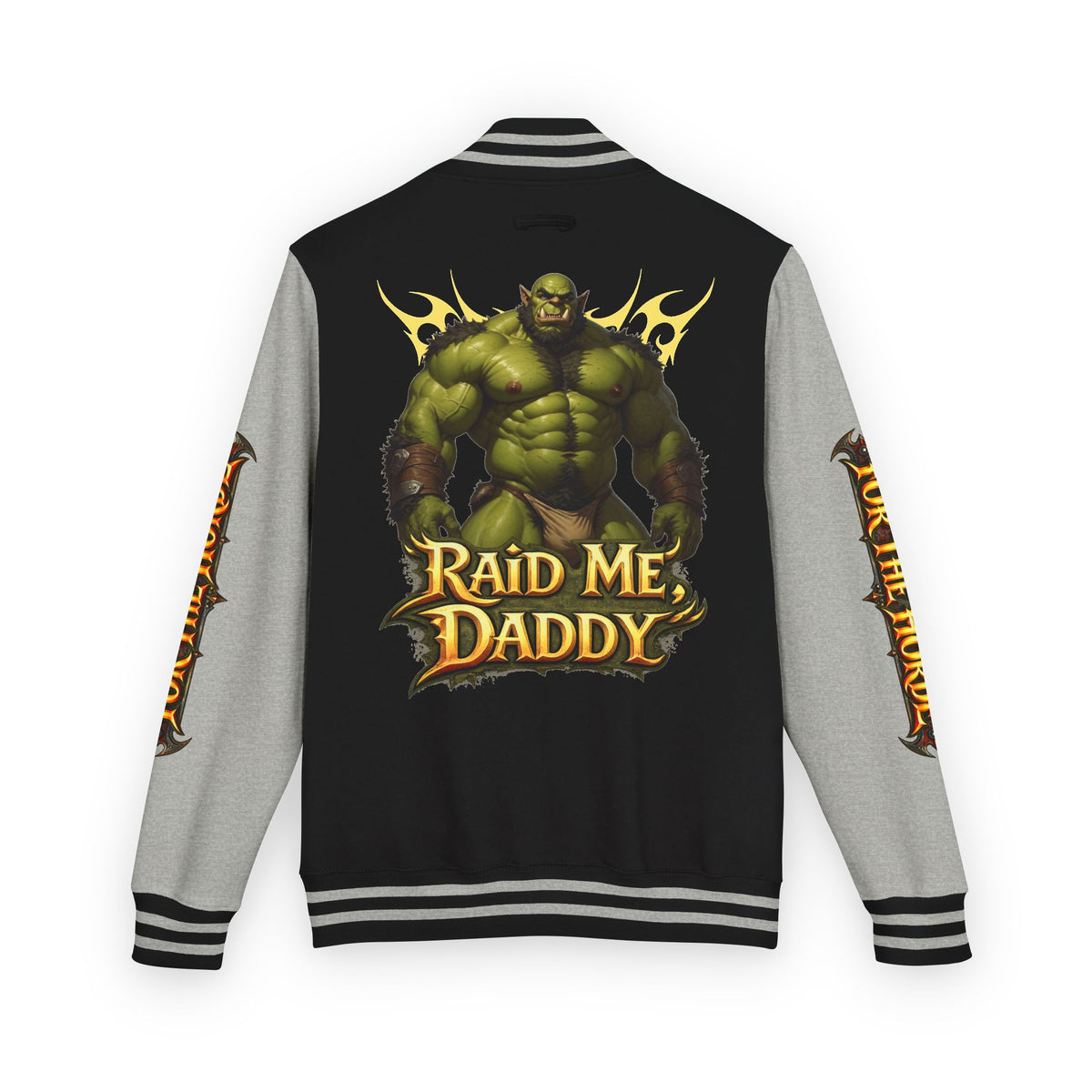 Gay Bear "Raid Me Daddy" Orc Letterman Jacket