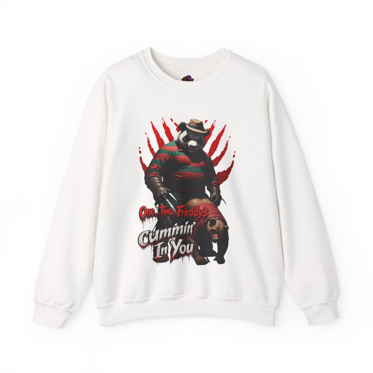 Gay Horror "One... Two... Freddy's Cummin' In You" Sweatshirt