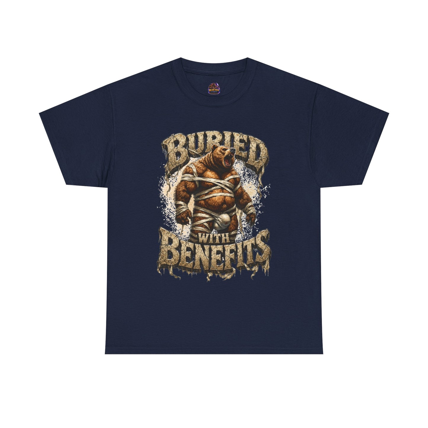 Gay Bear Halloween "Buried With Benefits" Mummy Tee