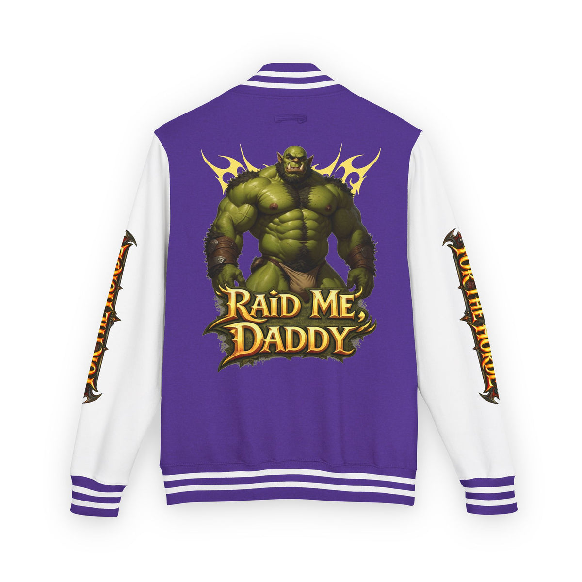 Gay Bear "Raid Me Daddy" Orc Letterman Jacket