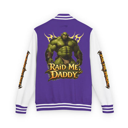 Gay Bear "Raid Me Daddy" Orc Letterman Jacket