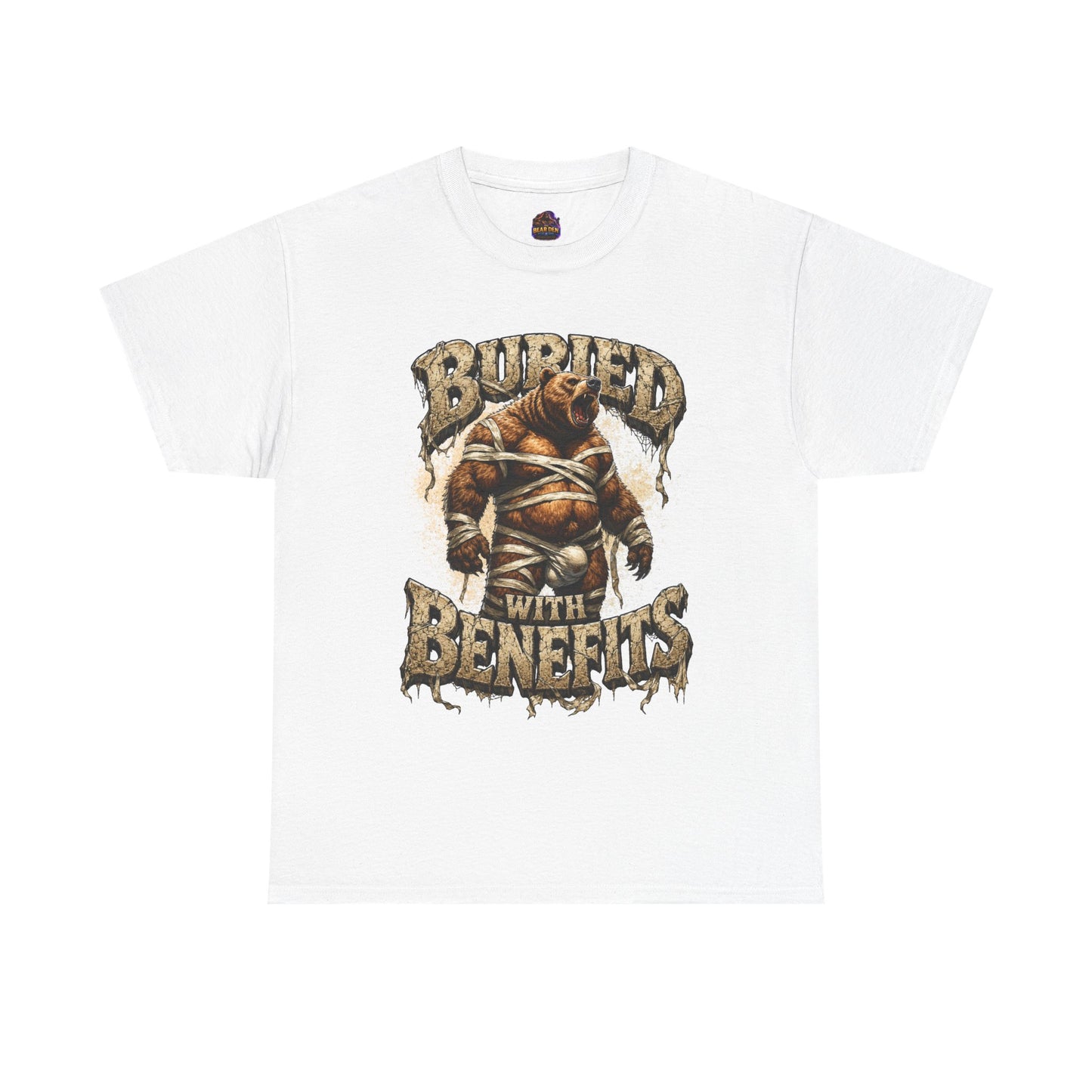 Gay Bear Halloween "Buried With Benefits" Mummy Tee