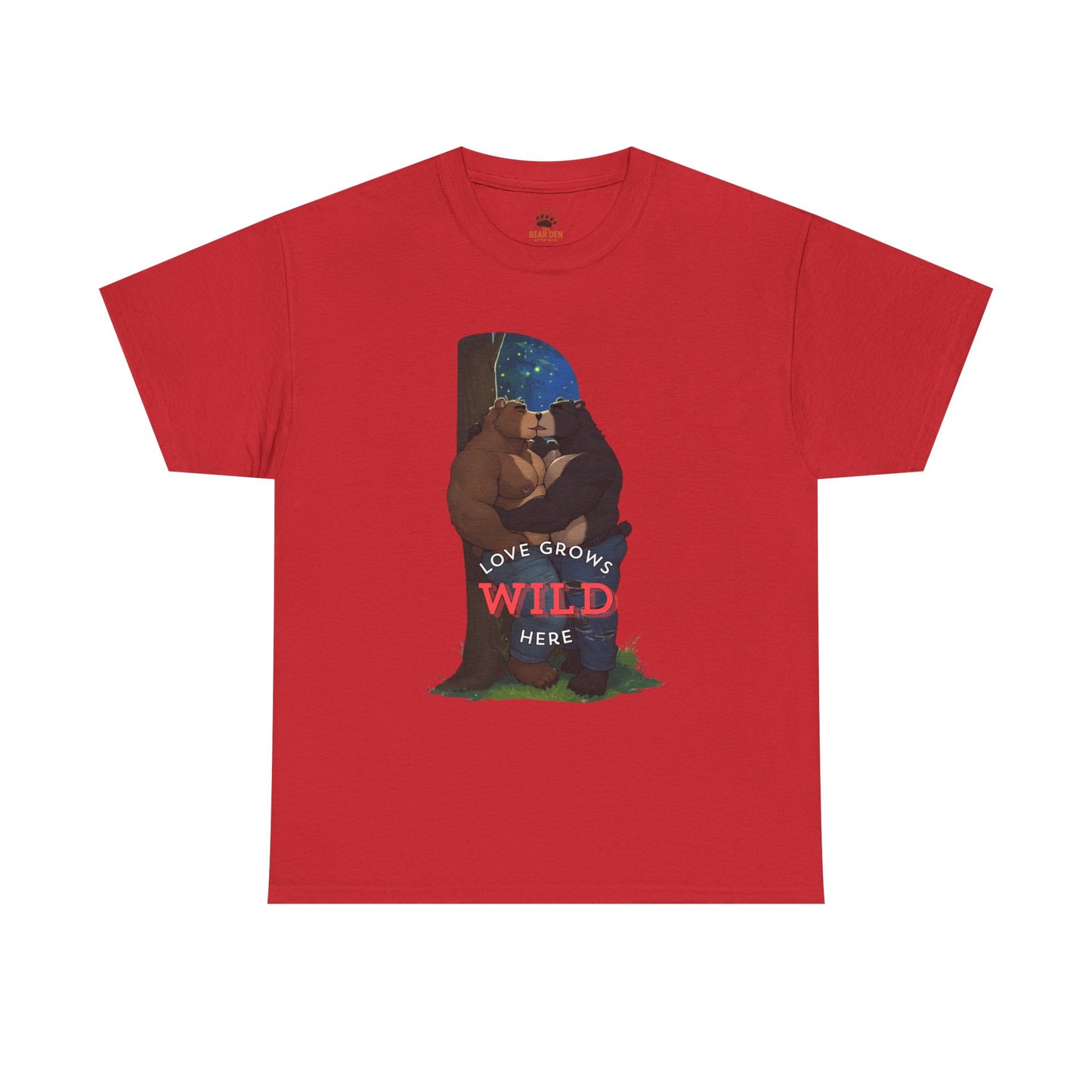 “Love Grows Wild Here” – Gay Bear Romance Tee