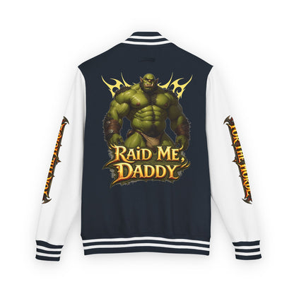 Gay Bear "Raid Me Daddy" Orc Letterman Jacket
