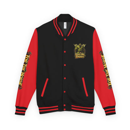 Gay Bear "Raid Me Daddy" Orc Letterman Jacket