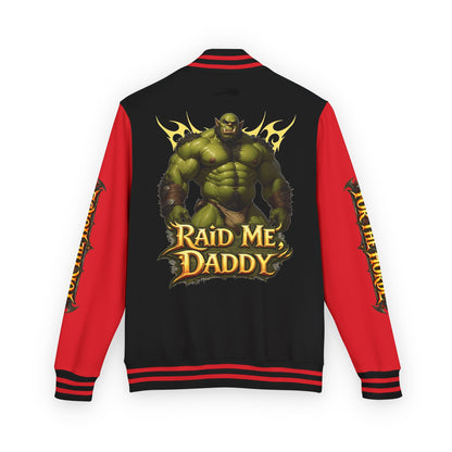 Gay Bear "Raid Me Daddy" Orc Letterman Jacket