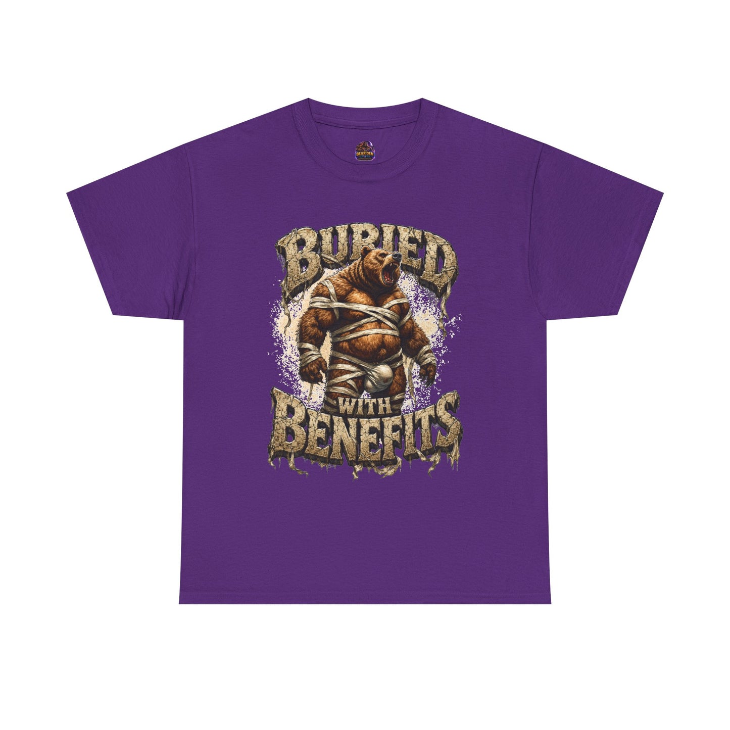 Gay Bear Halloween "Buried With Benefits" Mummy Tee