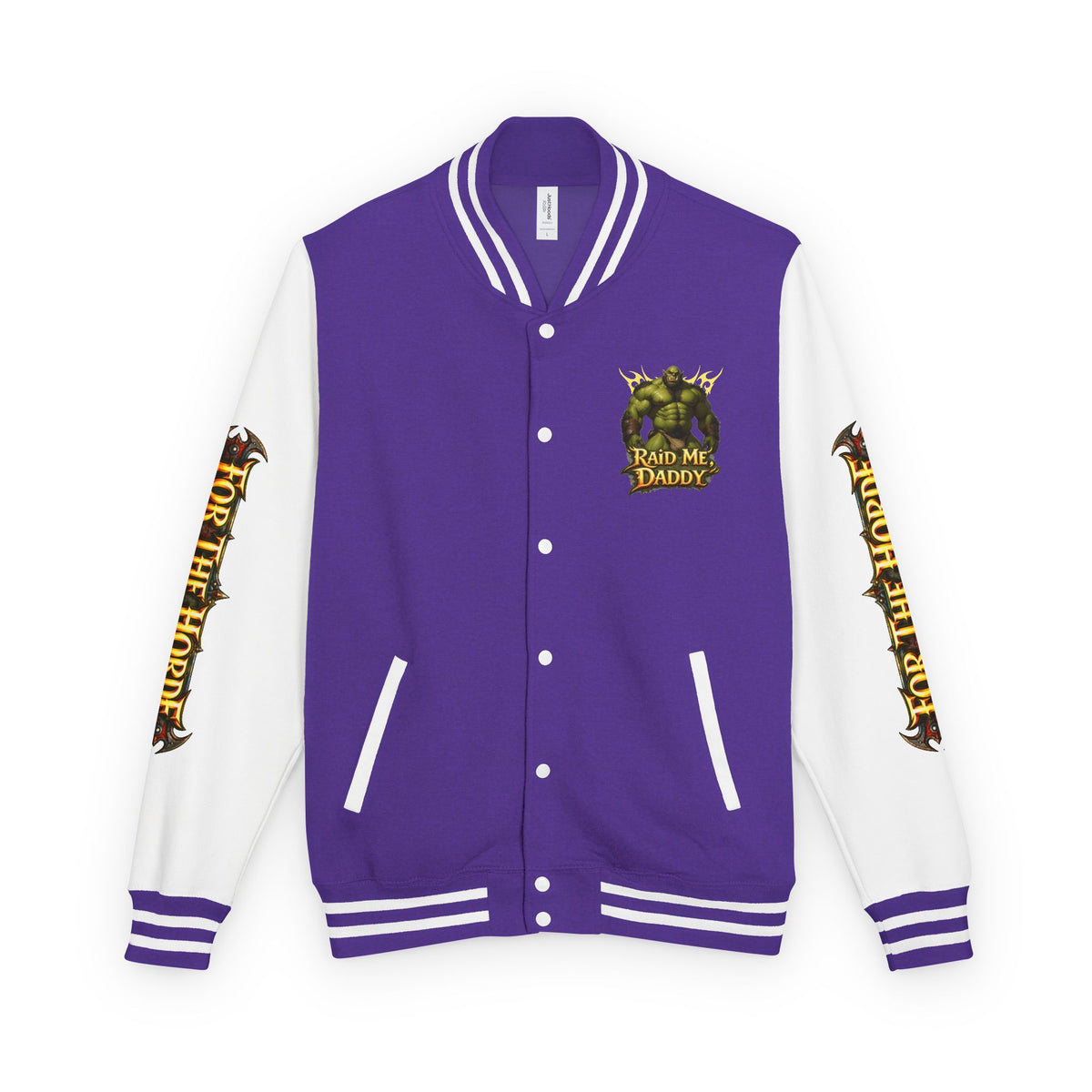 Gay Bear "Raid Me Daddy" Orc Letterman Jacket