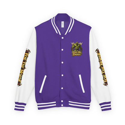 Gay Bear "Raid Me Daddy" Orc Letterman Jacket