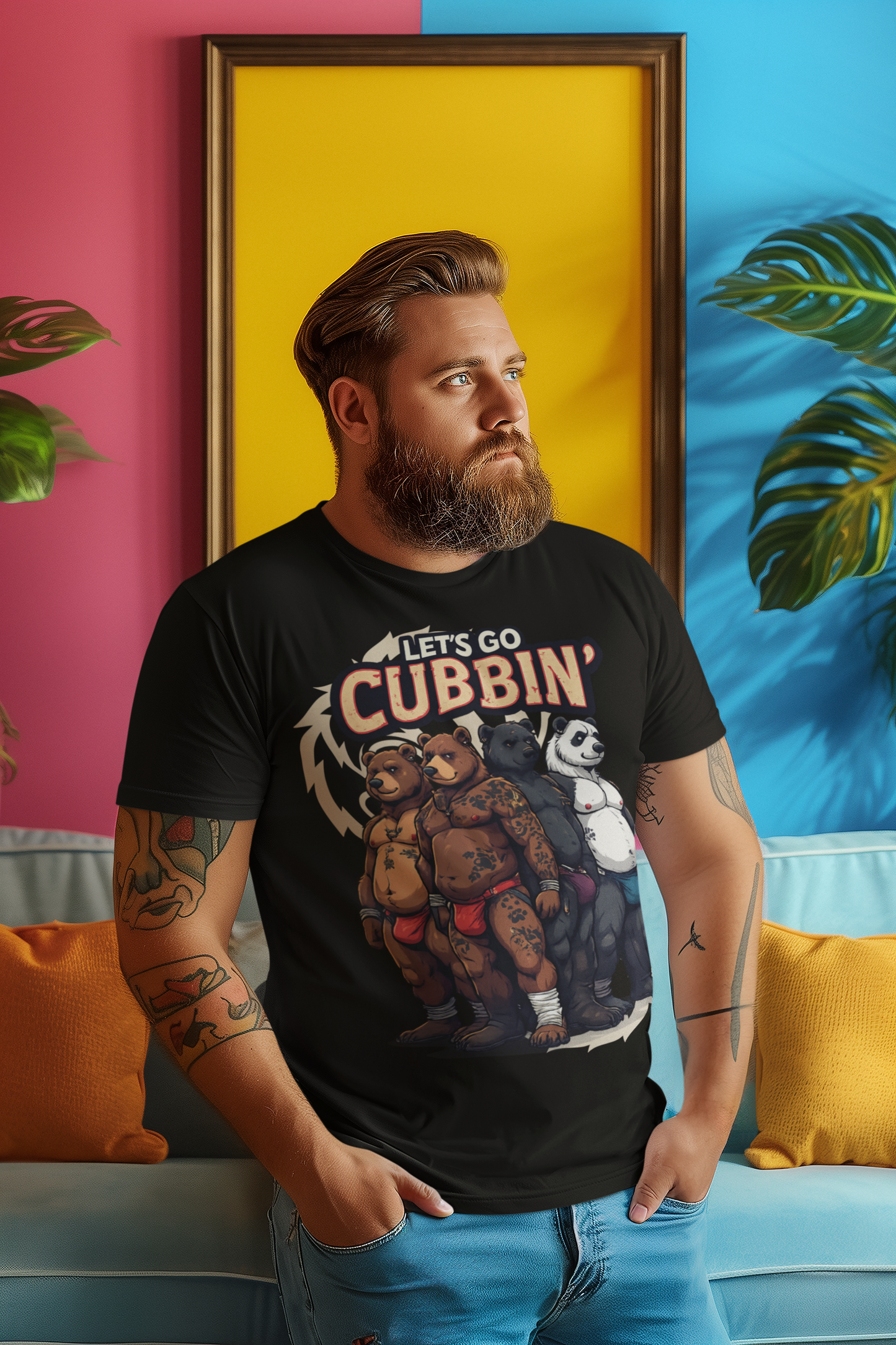 Let's Go Cubbin' Bear Tee