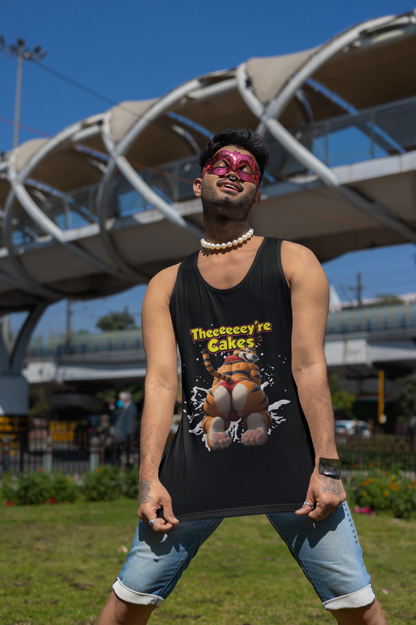 "Theeeeey're Cakes" Graphic Tiger Tank