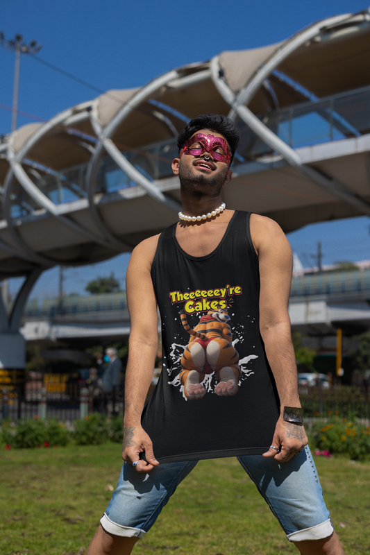 "Theeeeey're Cakes" Graphic Tiger Tank