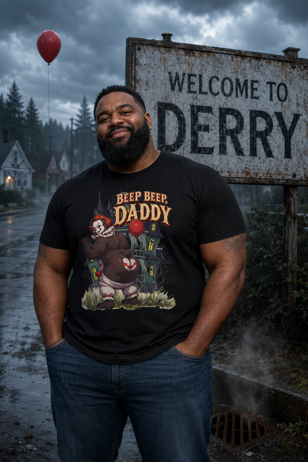 Gay Bear "Beep Beep Daddy" Clown Tee