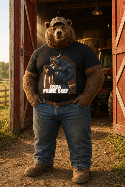 Gay Bear USDA Prime Beef Bull Tee