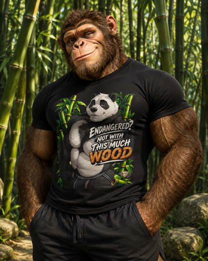 Endangered? Not With This Much Wood Gay Panda Bear T-Shirt