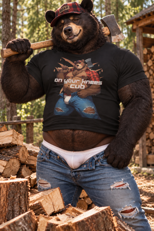 On Your Knees Cub Gay Bear Tee