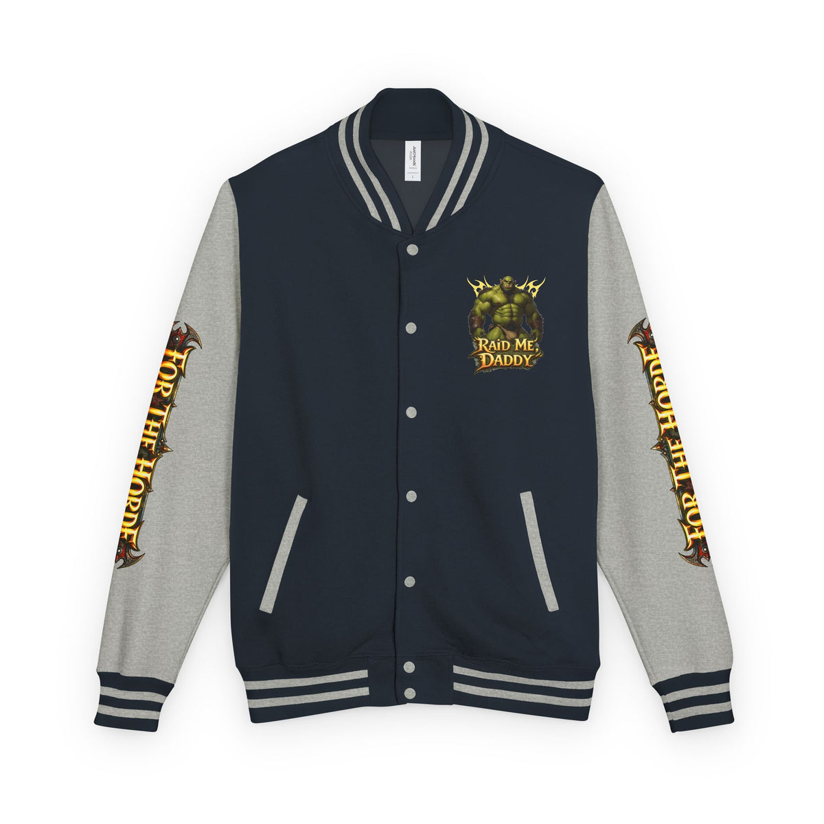 Gay Bear "Raid Me Daddy" Orc Letterman Jacket