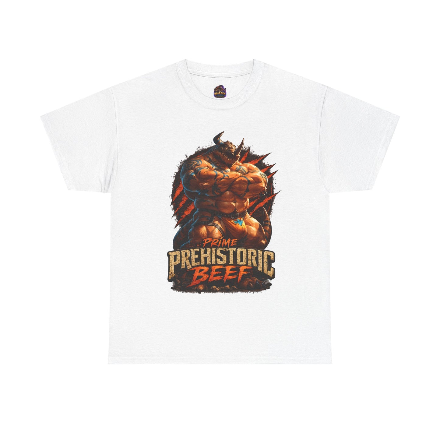Gay Prime Prehistoric Beef Dinosaur Tee