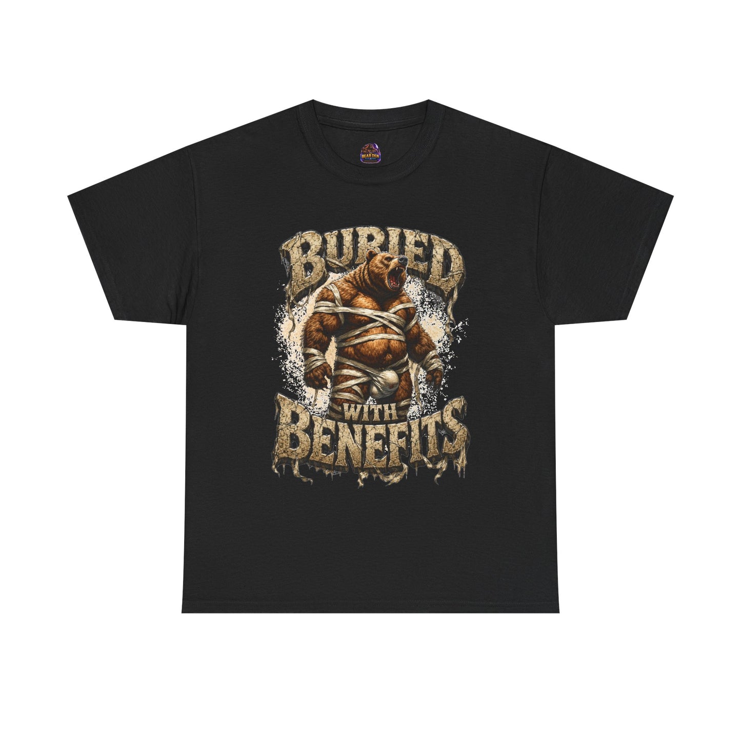 Gay Bear Halloween "Buried With Benefits" Mummy Tee