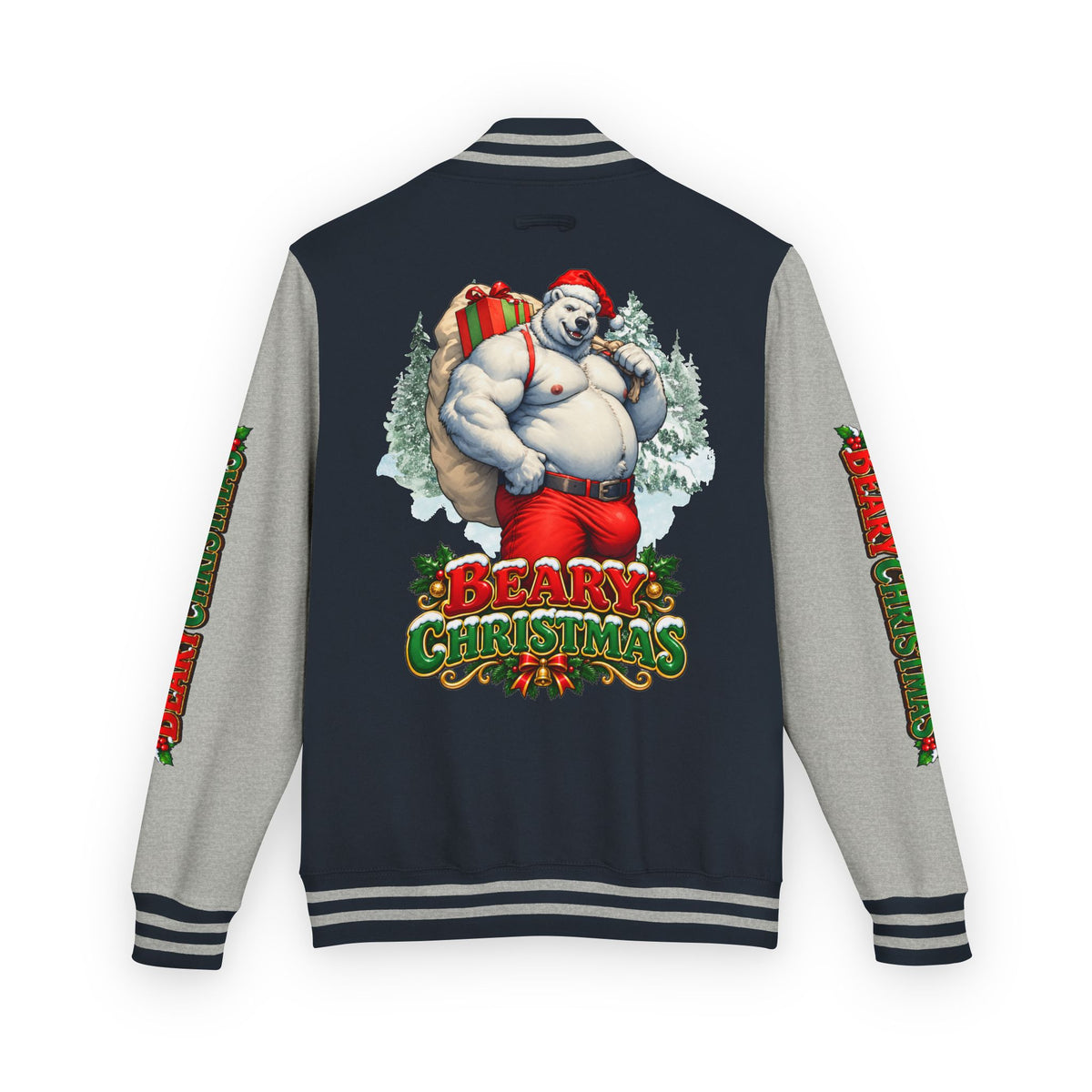 Gay Bear "Beary Christmas" Letterman Jacket